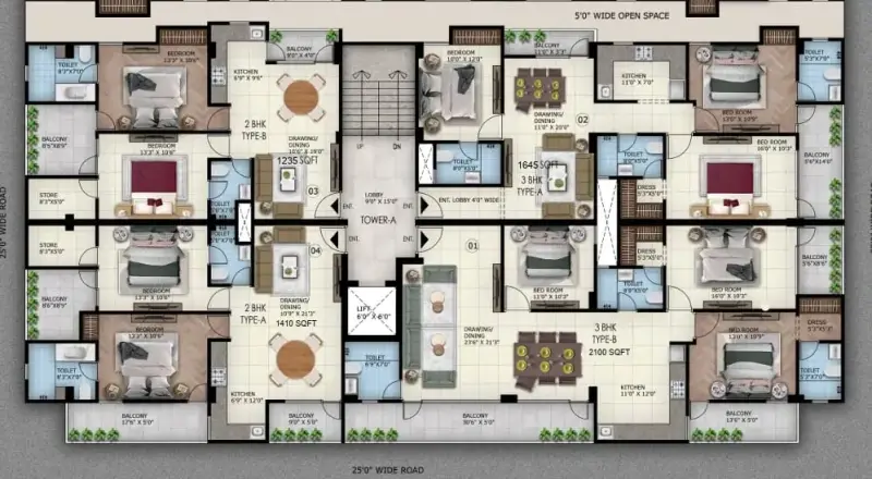 2 BHK FLAT IN CENTRAL NOIDA STARTING ONLY 55 LACS Interior View - Residential in Noida Sec 107